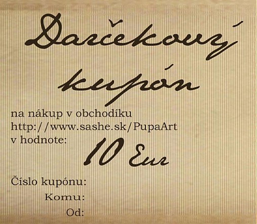 - Pupa darčekový kupón - 998006