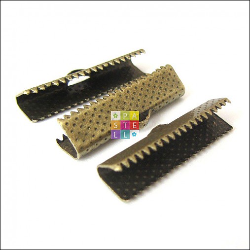 Komponenty - (1441) Koncovka na stužku, alebo kožu, 25 x 8 mm - 1 ks - 3742532_