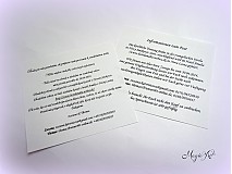 Papiernictvo - Kartičky k svad. oznámeniu "Radosť" - 3759063_