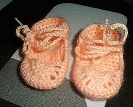 Detské topánky - Marhulkove sandalky pre dievcatko - 3769957_