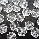 Korálky - Kvet plast 10mm-1ks (priehľadná) - 3775049_