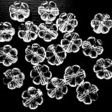 Korálky - Kvet plast 10mm-1ks (priehľadná) - 3775050_