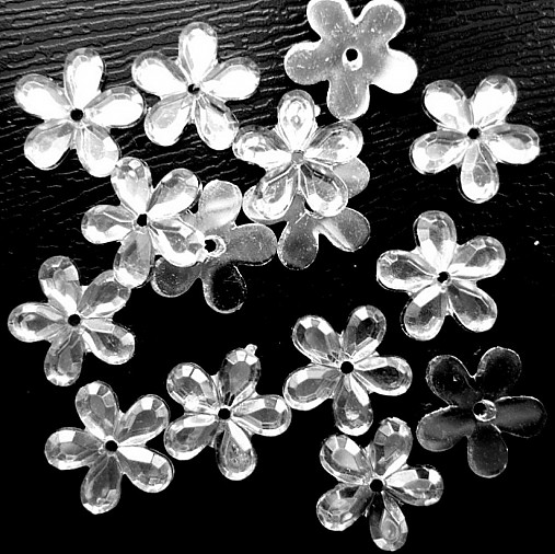 Kvetina našívacia 11mm-1ks (1-crystal)