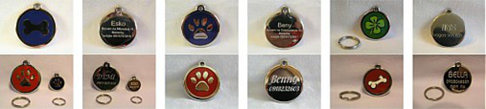 Pre zvieratá - Gravírované psie známky Red Dingo malé - 3781195_
