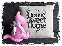 Úžitkový textil - Home Sweet Home obliečka na vankúš - 3790247_