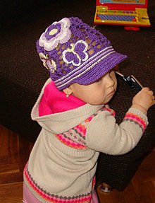 Detské čiapky - Vzorovaná šiltovka - 3792976_