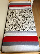 Úžitkový textil - Sivo červené pokušenie - 3807828_