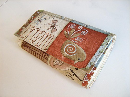 Peňaženky - Motýlí tanečky ptačí snění -velká na spoustu karet - 3830604_