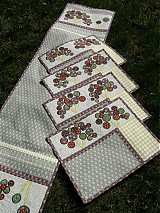 Úžitkový textil - "Kvety v  tráve"...štóla :) - 3858346_