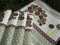 Úžitkový textil - "Kvety v  tráve"...štóla :) - 3858351_