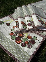 Úžitkový textil - "Kvety v  tráve"...štóla :) - 3858352_