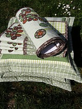 Úžitkový textil - "Kvety v  tráve"...štóla :) - 3858364_