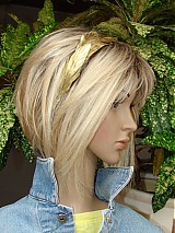 Ozdoby do vlasov - čelenka "Zlaté pierko", typ 53 - 3866901_