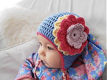 Detské čiapky - Maxi kvet - 3871119_