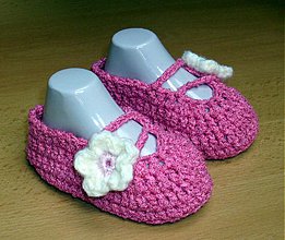 Detské topánky - Ružové balerínky - 3872310_
