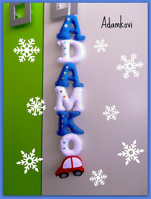 Dekorácie - Menovka, bannery - 3875099_