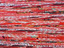 Úžitkový textil - Koberec červený melírovaný 170x73cm - 3885812_