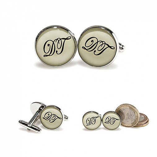 Pánske šperky - Manžetky s monogramom na želanie - 3886323_