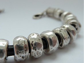 Náramky - náramek ... unisex .... with rustic beads - 3887017_