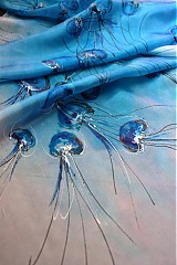 Šály a nákrčníky - Pod morskou hladinou - medúzy - 3903552_