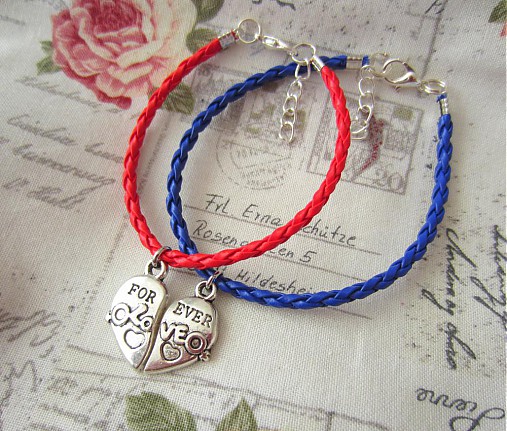 Náramky - Náramky FOREVER LOVE kožené :) - 3914362_