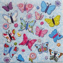 Papier - Colourful Butterflies - Motýle - 3932771_