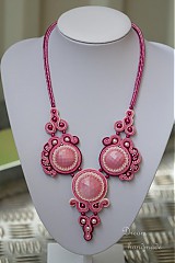 Náhrdelníky - Růžové vábení - náhrdelník - 3935788_