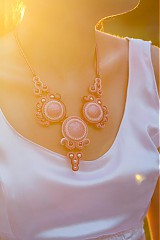Náhrdelníky - Růžové vábení - náhrdelník - 3935793_
