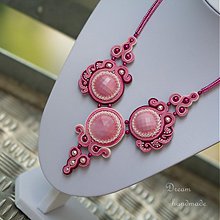 Náhrdelníky - Růžové vábení - náhrdelník - 3935789_