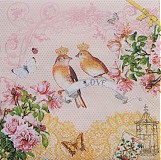 Papier - Love Birds - Zamilované vtáčiky - 3936235_