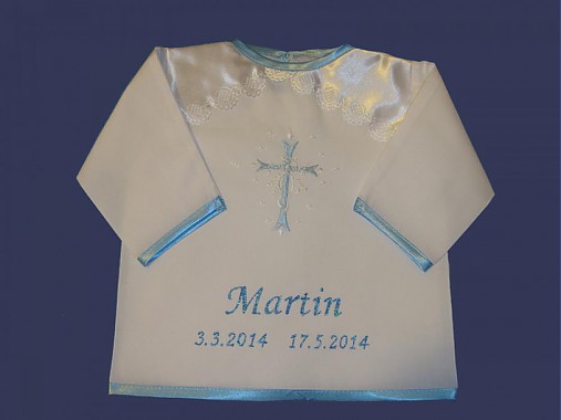 Detské oblečenie - košieľka na krst - 3938617_