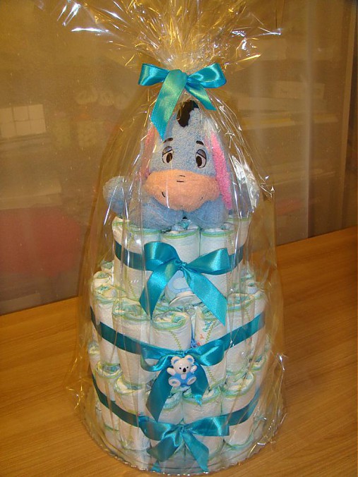 Detský textil - Plienková torta - 3938644_