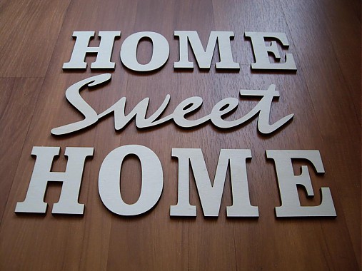 Tabuľky - Vyrezávané písmená - HOME Sweet - 3937487_