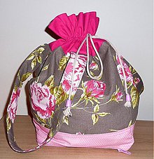 Veľké tašky - Kvetinková taška-vak. - 3941445_