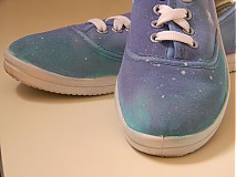 Ponožky, pančuchy, obuv - galaxy tenisky - 3946953_