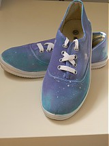 Ponožky, pančuchy, obuv - galaxy tenisky - 3946955_