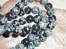 Minerály - Obsidián vločkový 10mm - 3979992_