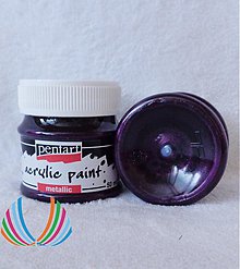 Suroviny - Pentart akrylová farba, 50 ml - fialová - 3986186_