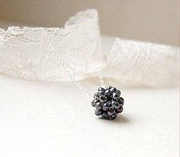 Náhrdelníky - Perlový náhrdelník fialový - 3989935_