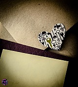 Papiernictvo - Pohľadnica so šperkom - 3995500_
