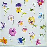 Papier - Violetta cream - Fialky - 4001751_
