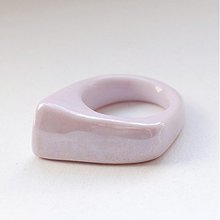 Prstene - porcelánový prsten - růžový - 4016036_