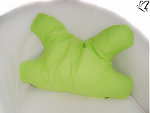 Úžitkový textil - _zelený CiK-CaK vankúš proti chrápaniu, aj proti vráskam - 4022570_