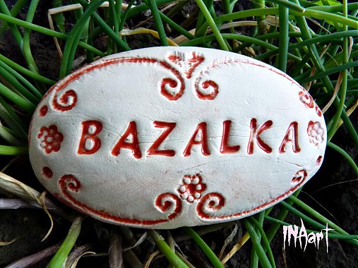 Dekorácie - Zápich Bazalka - 4022595_