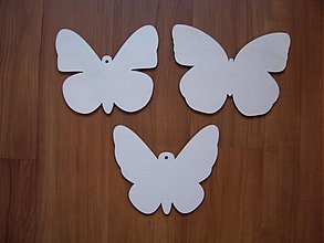 Tabuľky - Motýl - drevená dekorácia - 4025897_