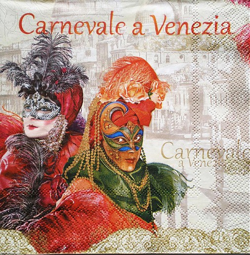  - S151 Servítky - karneval Benátky - 4041017_