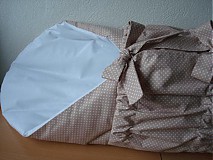 Detský textil - ♥♥♥PERINKA BLEDO HNEDÁ BODKA♥♥♥ - 4045026_