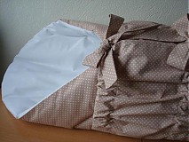 Detský textil - ♥♥♥PERINKA BLEDO HNEDÁ BODKA♥♥♥ - 4045028_
