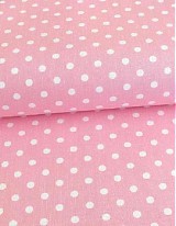 Textil - Látka baby bledo-ružová bodka 5 mm - 4062417_