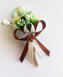 Svadobné pierka - Svadobné pierko - krémové ruže - 4062542_